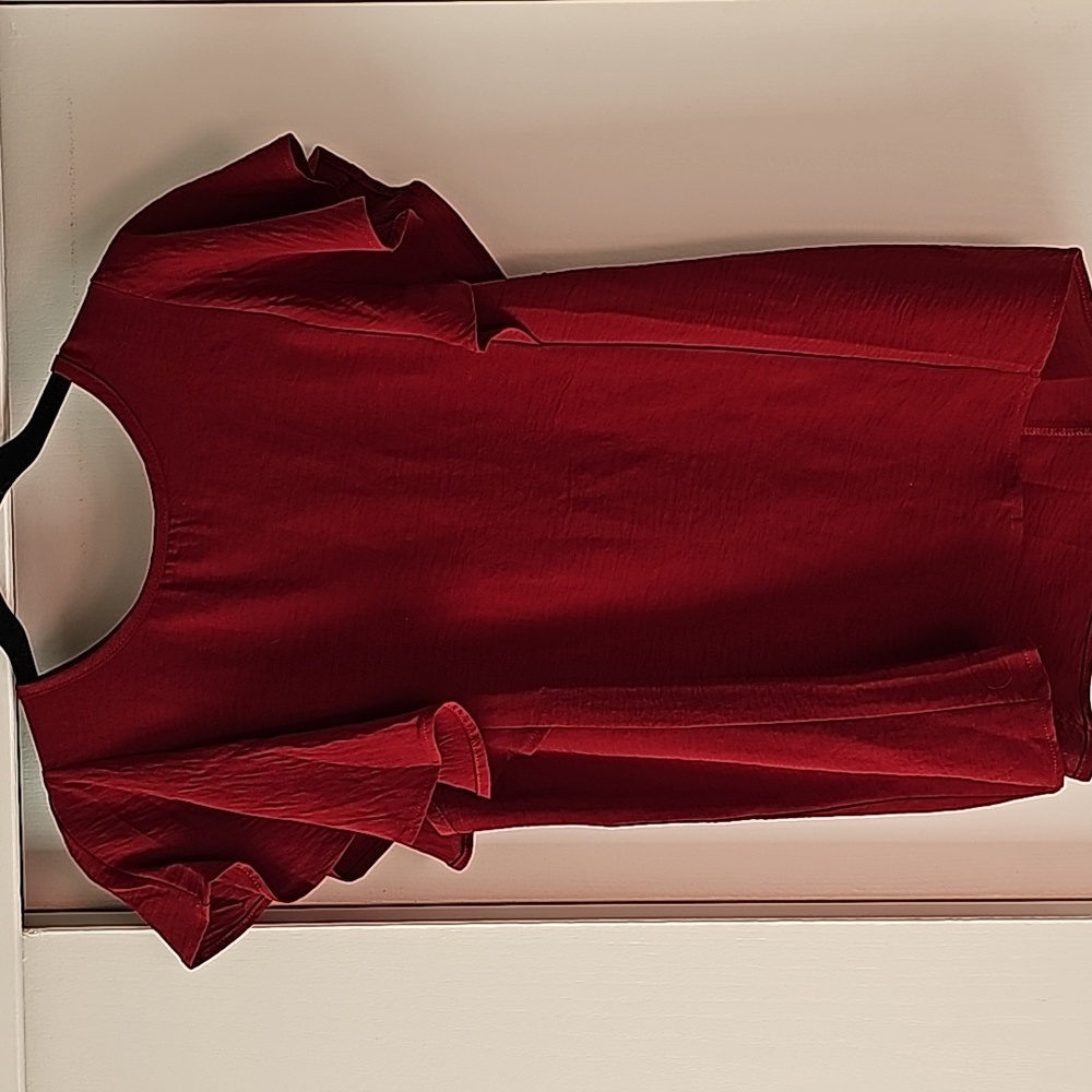Boutique top size S cranberry red